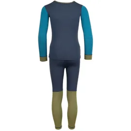 TROLLKIDS Merino Ii Funktionsunterwäsche-set - Pine Green / Dark Marine Blue - 140 cm