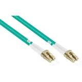 Kabelmeister Kabelmeister® Patchkabel LWL Duplex OM3 PANZERKABEL (Multimode, 50/125) LC/LC, LSZH, Stahlarmierung, trittfest, 100m