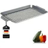 bremermann Grillplatte onesize Edelstahl Silber/Weiß