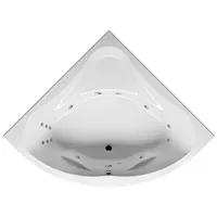 Riho Neo Eck-Badewanne, Version rechts, mit flow-System, Einbau, 2-Sitzer,