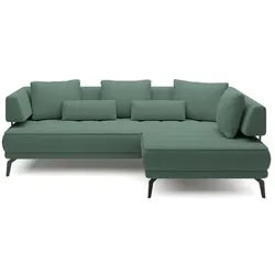 Ecksofa Giotto Stoff Grün