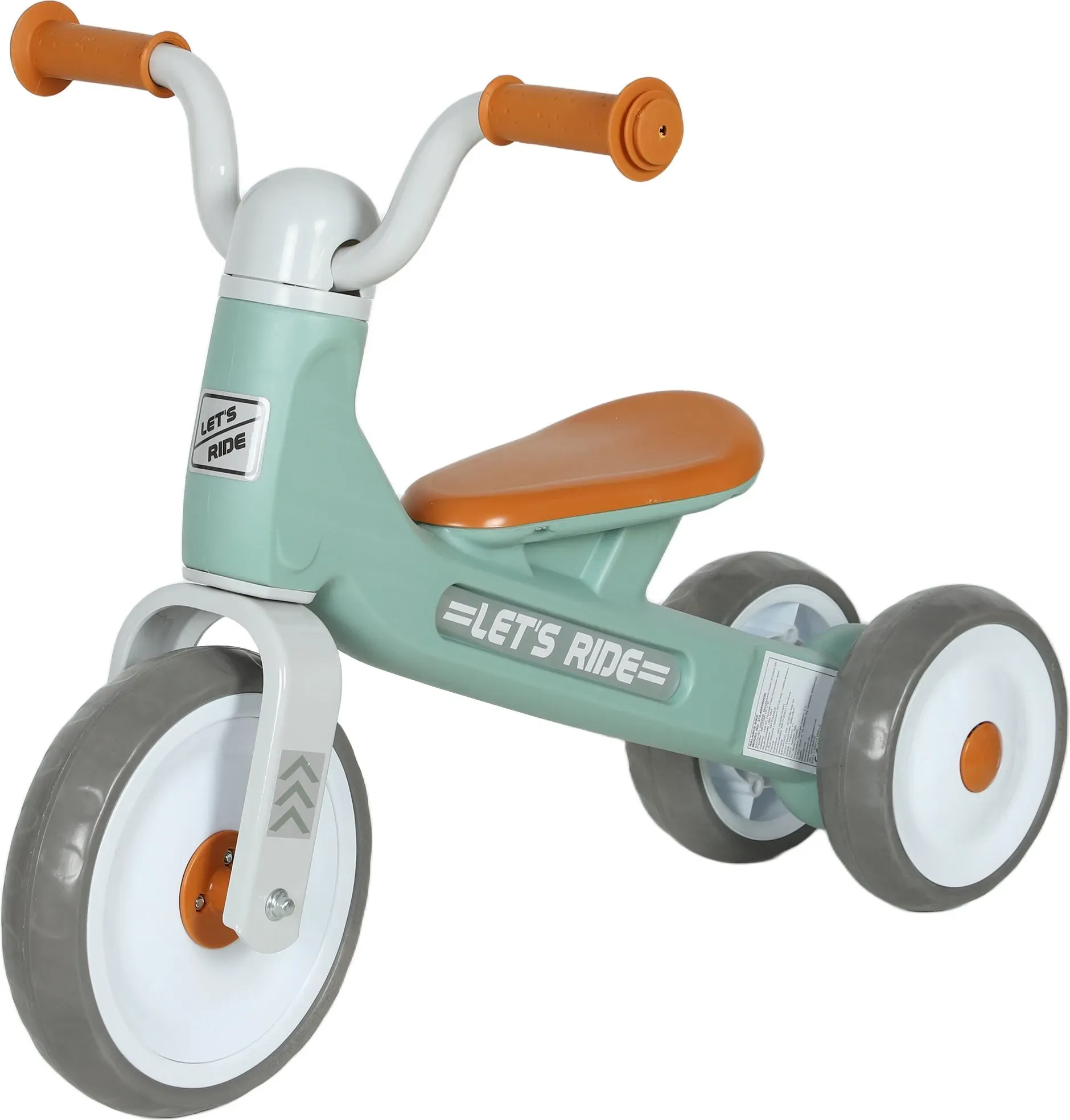 AIYAPLAY Kinder Laufrad, Lauflernrad für 12-36 Monate Kinder bis zu 20 kg, Fahrrad mit 3 geräuscharme Räder, Lenkerpolster, Lenker mit 30-Grad-Rotation, Geschenke für Mädchen und Jungen, Grün   Aosom