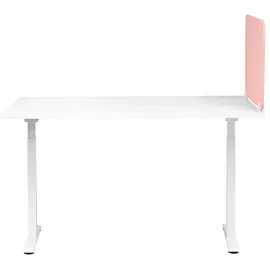 Beliani Schreibtischtrennwand SPLIT 72 x 50 cm Pfirsichrosa