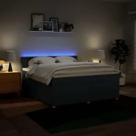 vidaXL Boxspringbett 180 x 200 cm Blau