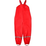 Regenhose Buddelhose Matschhose für Mädchen in Rot 110