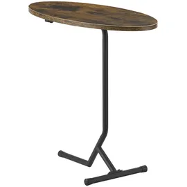 [en.casa] Beistelltisch Karlebo 55x60x30cm Dunkler Holzton