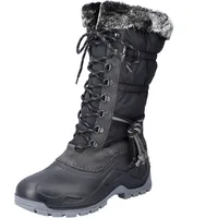 Rieker P9443-00 anthrazit/schwarz/anthrazit Schnürstiefel  HW 23/24 für Damen, schwarz, Größe 39 EU