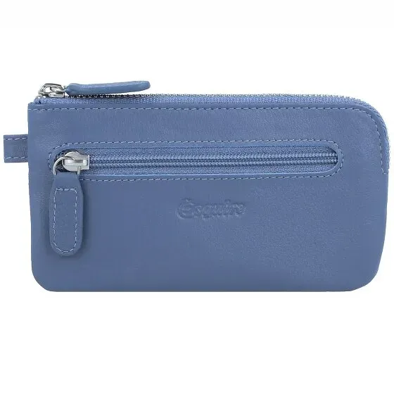 Esquire Viktoria Schlüsseletui Leder 12 cm taubenblau