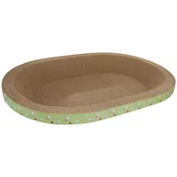 perfk Katzenkratzbrett, Katzenkratzbrett, Schüssel, Haustierbedarf, Ruhe, Schlafen, Loungebett aus Karton, Katzenschlafbett für Hauskatzen, 53 cm x 37 cm x 8.5 cm