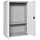 Proregal Stahlschrank Metall 90x80x40 cm Grau/Weiß 1x Fachboden