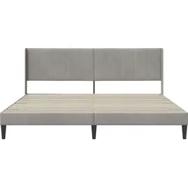 vidaXL Bettrahmen 200 x 200 cm Hellgrau