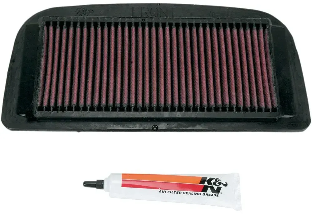 K+n High-flow Yamaha Yzf-r1 1000 02-03 Luftfilter - Red / Black - One Size