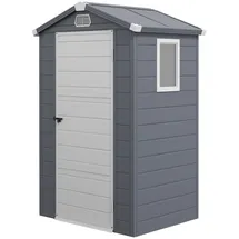Outsunny Gerätehaus 1,1 m2 1,02 x 1,33 m Dunkelgrau