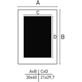 Nielsen Aura Bilderrahmen schwarz 30x40 cm 1 St.