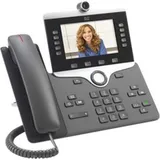 Cisco IP Phone 8845 - IP-Videotelefon - mit Digitalkamera, Bluetooth-Schnittstelle, Telefon, Schwarz