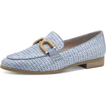 Marco Tozzi Damen Slipper mit Blockabsatz Elegant, blau, Größe 39 EU