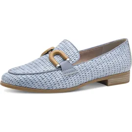 Marco Tozzi Damen Slipper mit Blockabsatz Elegant, blau, Größe 39 EU