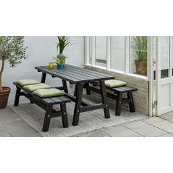 Country Gartenmöbelset - Terrassenmöbelset aus Kiefer/Fichte - rustikale Outdoor Sitzgarnitur - Garten Seitzgarnitur ideal für Garten oder Terrasse