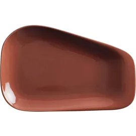 Kahla Homestyle Platte midi 27 cm siena red |Rote Servierplatte aus Porzellan