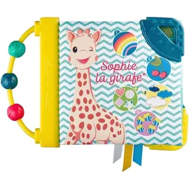 Vulli Sophie la girafe Geschenkset mit Greifling aus Naturkautschuk, Rassel - Stoffbuch, mehrfarbig