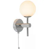Licht-Erlebnisse Wandleuchte Bad G9 21 cm Chrom Weiß