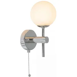 Licht-Erlebnisse Wandleuchte Bad G9 21 cm Chrom Weiß