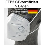 40x FFP2 Atemschutzmaske effektiver schutz 5- lagig e Maske Mund Nase 95% Filterung EN 149:2001+A1:2009 optimaler   Infektionsschutz