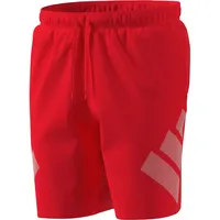 adidas Badeshorts Big Bars Lucid Red/White S