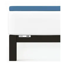schlafgut Pure Topper Baumwolle 140 x 200 - 160 x 220 cm blue mid