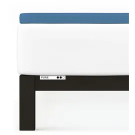 schlafgut Pure Topper Baumwolle 140 x 200 - 160 x 220 cm blue mid