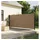 vidaXL Seitenmarkise 160 x 500 cm Schwarz Polyester