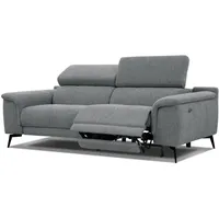 Courtois Laville Relaxsofa, Grau, Textil, Rechteckig, 212x82x103 cm, Wohnzimmer, Sofas & Couches, Sofas, Heimkino Sofas