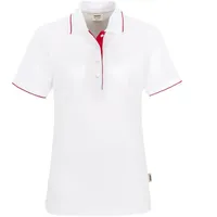 Hakro Damen Poloshirt Casual 203 weiß/rot, M