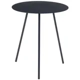 [en.casa] Beistelltisch Sula 45x40cm aus Metall Schwarz