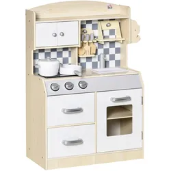 HOMCOM Kinder-Küchen-Spielset MDF