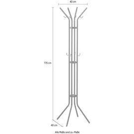 Spinder Garderobenständer Jessy Schwarz