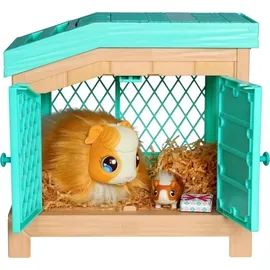 Little Live Pets Mama Surprise Meerschweinchen mit Stall und 3 Überraschungsbabys