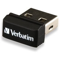 Verbatim Store 'n' Stay Nano USB-Stick 16GB, USB 2.0, USB Speicherstick mini, für Laptop Notebook Ultrabook TV Autoradio, USB Nano Stick, USB Stick kurz, schwarz