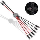 Solar-Anschlusskabel Solar-Panel Y Zweig Parallelverbinder Verlängerungskabel Solarkabel Stecker Solarpanel-Anschlusskabel Für Parallel-Photovoltaik-Anschluss, Solarpanel Stecker