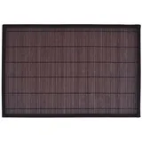 vidaXL 6 Bambus-Platzdeckchen 30 x 45 cm Dunkelbraun