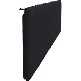 vidaXL Kopfteil-Kissen Hanko Schwarz 200 cm Stoff