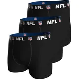 NFL Boxershorts NFL Shield schwarz XL 3er Pack