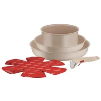 Tefal - 8-teiliges Kochgeschirr-Set INGENIO DELIGHT - Beige