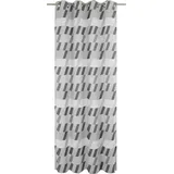 Wirth Vorhang WIRTH "Bray" Gr. 5, grau (dunkelgrau), B:132cm H:255cm, Jacquard, Baumwolle, Polyester, Gardinen