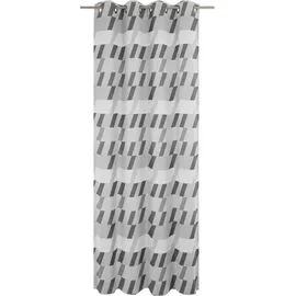 Wirth Vorhang WIRTH "Bray" Gr. 5, grau (dunkelgrau), B:132cm H:255cm, Jacquard, Baumwolle, Polyester, Gardinen
