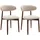 Esszimmerstuhl Stoff beige 2er Set