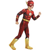 Funidelia | Flash Kostüm muskulös für Jungen Superhelden, DC Comics - Kostüme für Kinder & Verkleidung für Partys, Karneval & Halloween - Größe 5-6 Jahre - Rot