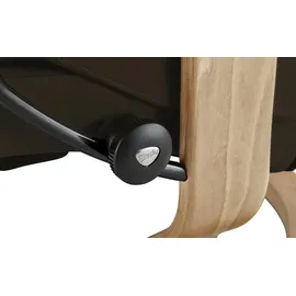 Stressless Relaxsessel Leder 77 x 108 x 76 cm Braun mit Hocker