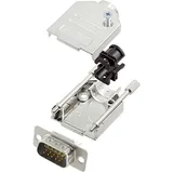 Encitech DTZK09-HDP15-K 6355-0012-01 D-SUB Stiftleisten-Set 180° Polzahl: 15 Lötkelch 1 Set