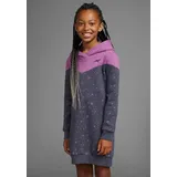 KangaROOS Sweatkleid mit süßem allover Druck, in Colorblocking-Design blau 128/134